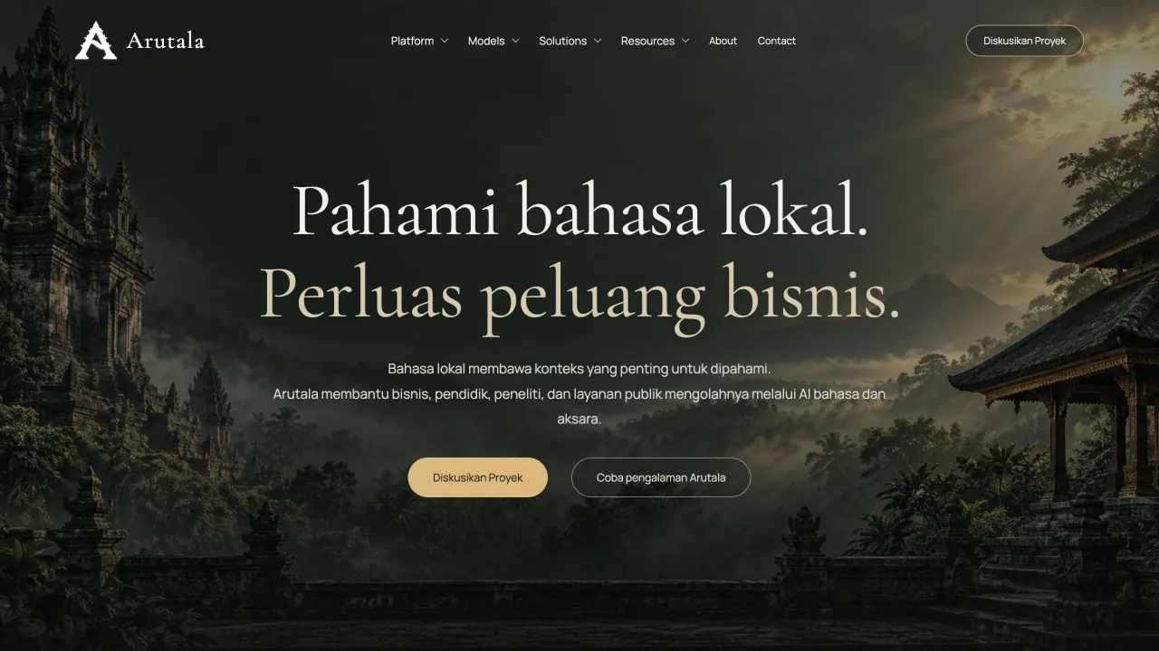 LLM Integration website screenshot