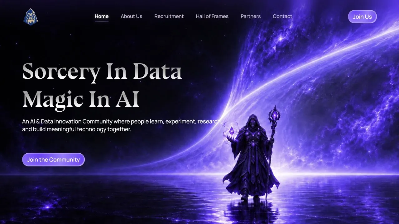 Data Sorcerers Community website preview